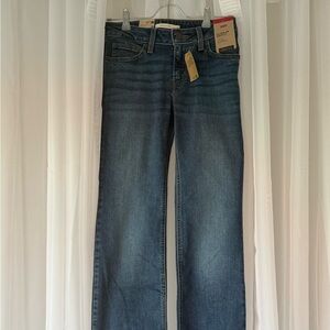 Levi's Women's Boot Cut Jeans in Deep Blue Low Rise